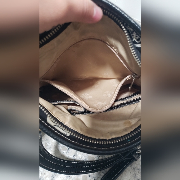 Kathy Van Zeeland Small Crossbody Featuring Colorful Charm Pins - Picture 9 of 14